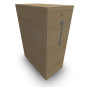 GUSTAVE CAISSON INDIVIDUEL H113,5 L43,2 P80CM CORPS & TOP MELAMINE  -PORTE RI RI