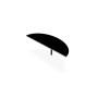 TABLE DEMI-LUNE IDOL L165XP60CM DECOR R3 PIEDS TUBE FIXES RONDS FIN SC