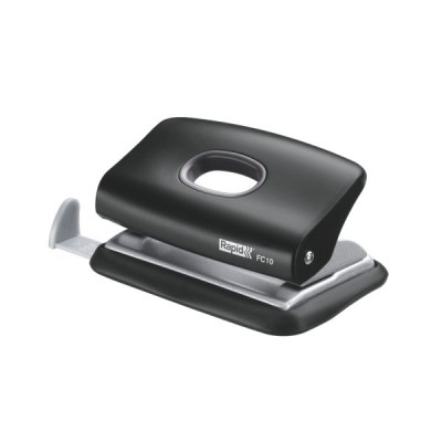Mini-perforateur de bureau en plastique FC10 FASHION Rapid, Noir