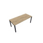 Bureau Arial 180 x 80 cm Mélamine supérieure R3 Pieds arche carré indus Plateau