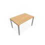 BUREAU ARIAL T RECT L120XP80 EP19 PIED CARRE ARCHE REGLABLE  RI SA