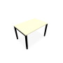 BUREAU ARIAL T RECT L120XP80 EP25 PIED CARRE ARCHE REGLABLE MA SG
