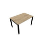 BUREAU ARIAL T RECT L120XP80 EP25 PIED CARRE ARCHE REGLABLE R3 SG