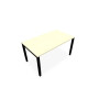 BUREAU ARIAL T RECT L140XP80 EP25 PIED CARRE ARCHE REGLABLE MA SG