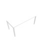 BUREAU ARIAL T RECT L180XP80 EP25 PIED CARRE ARCHE REGLABLE  RI SA
