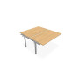 ARIAL BENCH SUI.2 PLT L140XP80 EP19MM NU PIED INTERMEDIAIRE RI SA