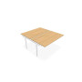 ARIAL BENCH SUI.2 PLT L140XP80 EP19MM NU PIED INTERMEDIAIRE RI SO