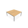 ARIAL BENCH DEP.2 PLT L160XP80 EP25MM PP OBT PIED ARCHE CARREE FX RI SA