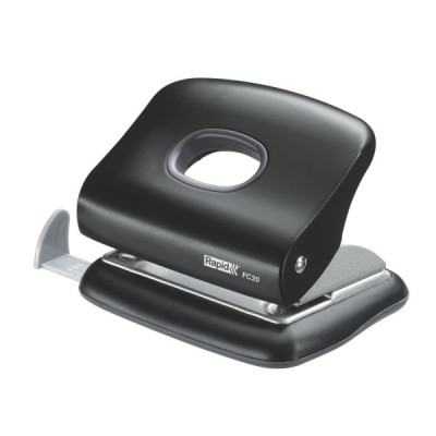 Perforateur de bureau en plastique FC20 FASHION Rapid, Noir