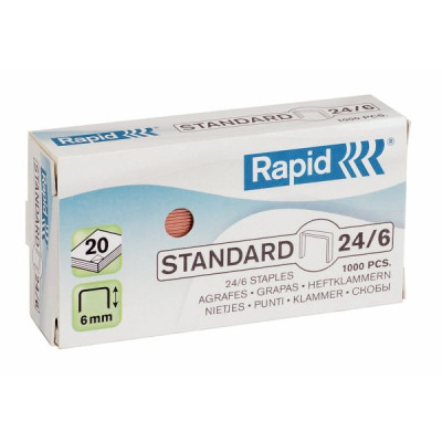 Agrafes Standard 26/6 Rapid, Boite de 3 x 5000
