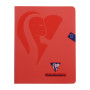 Mimesys cahier piqué polypro 16,5x21cm 72p Q.5x5 + marge coloris assortis