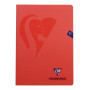 Mimesys cahier piqué polypro 21x29,7cm 80p ligné + marge coloris assortis