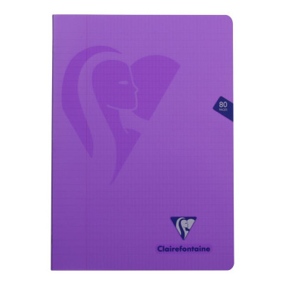 Mimesys cahier piqué polypro 21x29,7cm 80p Q.4x8 + marge coloris assortis