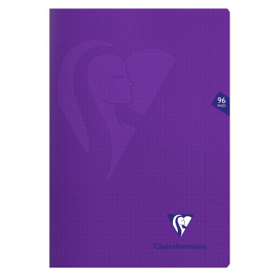 Mimesys cahier piqué polypro 21x29,7cm 96p Q.5x5 coloris assortis