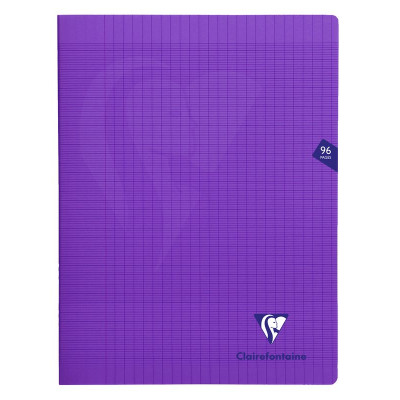 Mimesys cahier piqué polypro 24x32cm 96p séyès coloris assortis