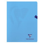 Mimesys cahier piqué polypro 24x32cm 96p Q.5x5 + marge coloris assortis