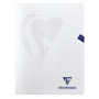 Mimesys cahier piqué polypro 24x32cm 96p Q.5x5 + marge coloris assortis