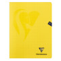 Mimesys cahier piqué polypro 24x32cm 96p Q.5x5 + marge coloris assortis