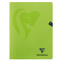 Mimesys cahier piqué polypro 24x32cm 96p Q.5x5 + marge coloris assortis