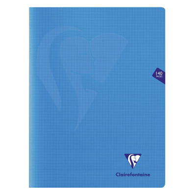 Mimesys cahier piqué polypro 24x32cm 140p Q.5x5 coloris assortis