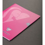 Mimesys cahier piqué polypro 17x22cm 48p ligné + marge coloris assortis