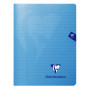 Mimesys cahier piqué polypro 17x22cm 48p ligné + marge coloris assortis