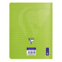 Mimesys cahier piqué polypro 17x22cm 48p ligné + marge coloris assortis