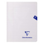 Mimesys cahier piqué polypro 17x22cm 48p ligné + marge coloris assortis