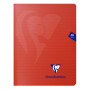 Mimesys cahier piqué polypro 17x22cm 48p ligné + marge coloris assortis