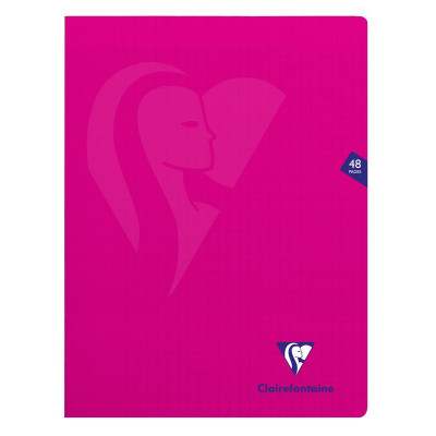 Mimesys cahier piqué polypro 24x32cm 48p séyès Rose