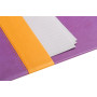 Rhodiarama sous-main rigide simili cuir italien VIOLET 60x40cm