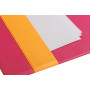 Rhodiarama sous-main rigide simili cuir italien FRAMBOISE 60x40cm