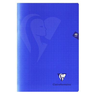 Mimesys cahier piqué polypro 21x29,7cm 48p séyès Bleu marine
