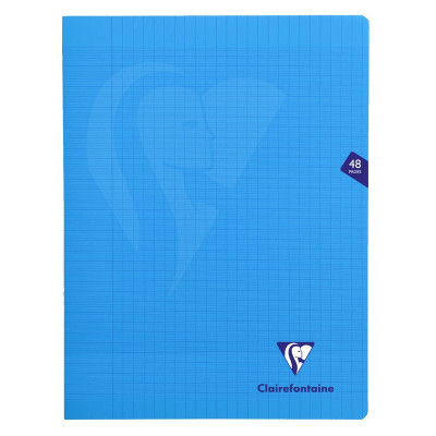 Mimesys cahier piqué polypro 24x32cm 48p séyès Bleu