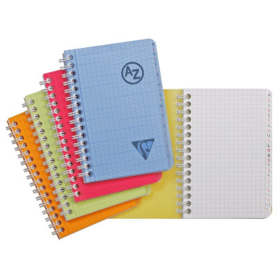 Linicolor répertoire reliure intégrale 9x14cm 100p Q.5x5 assortiment FRESH