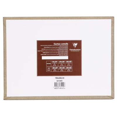 Carton toilé enduction transp 18x24