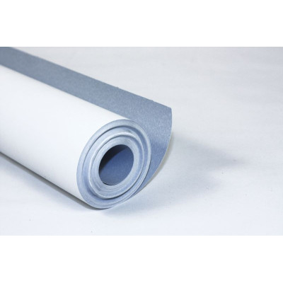 Rouleau de papier à peindre 1 face blanche, 1 face bleue 120g 50x1m