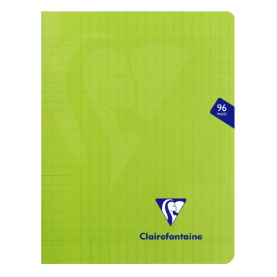 Mimesys cahier piqué polypro 17x22cm 96p séyès Vert