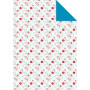 Paquet de 40F carton décor 25x35cm, motif géométrique