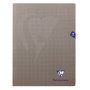 Mimesys cahier piqué polypro 24x32cm 48p Q.5x5 Gris