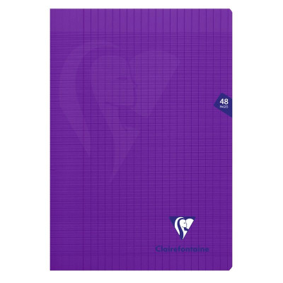 Mimesys cahier piqué polypro 21x29,7cm 48p séyès Violet