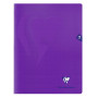 Mimesys cahier piqué polypro 24x32cm 48p Q.5x5 Violet