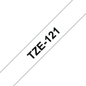 Brother TZE121 RUBAN LAMINE 9MMX8M N TRS TZE121