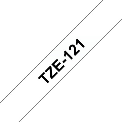 Brother TZE121 RUBAN LAMINE 9MMX8M N TRS TZE121