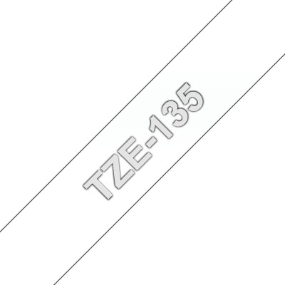 BROTHER TZE135 RUBAN LAMI 12MMX8M BLC TRS TZE135