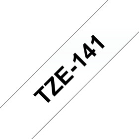 BROTHER TZE141 RUBAN LAMI BLC TRS 18MMX8M TZE145