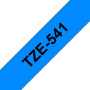 BROTHER TZE541 RUBAN LAMI 18MMX8M NOIR BLEU TZE541