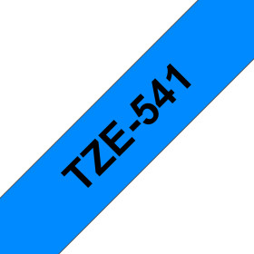BROTHER TZE541 RUBAN LAMI 18MMX8M NOIR BLEU TZE541