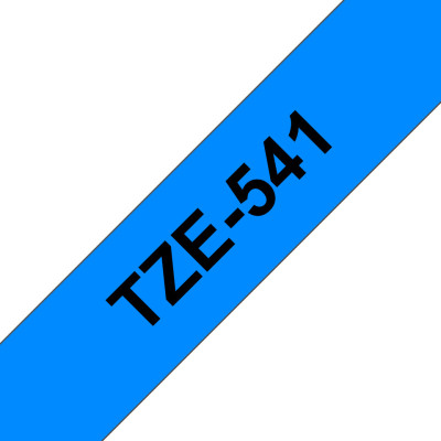 BROTHER TZE541 RUBAN LAMI 18MMX8M NOIR BLEU TZE541