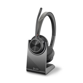 Poly Voyager 4320 UC Stereo USB-A Headset +BT700 USB-A Adapter +Charging Stand